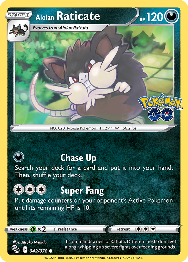 Pokémon Go Alolan Raticate #42/78